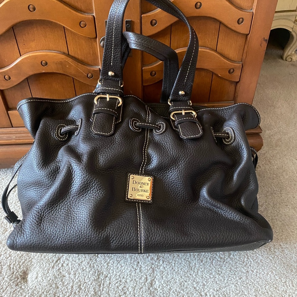 Dooney Burke dark brown large bag